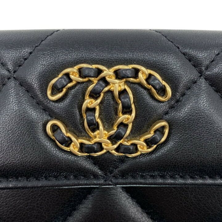楽天市場】シャネル CHANEL 三つ折り 折財布 ミニ財布 19 ナイン  