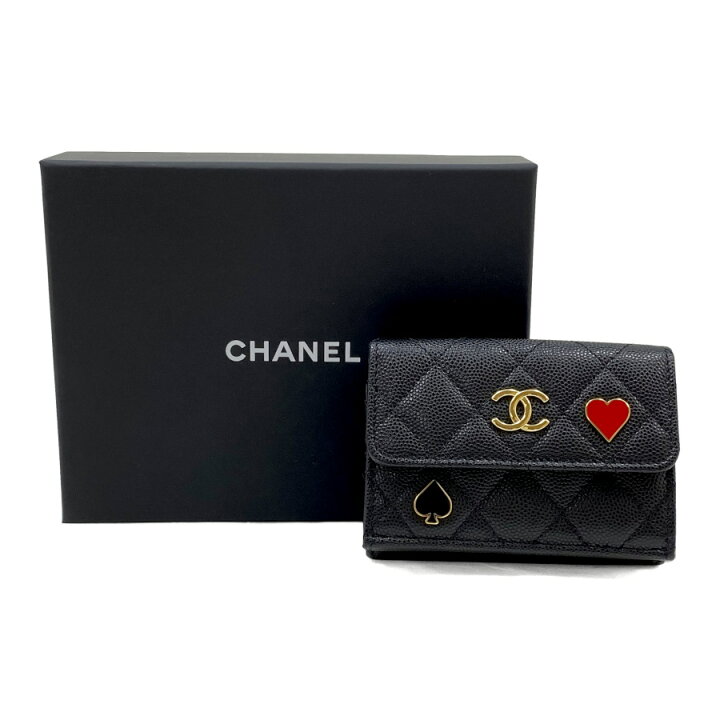 楽天市場】シャネル CHANEL 財布 三つ折り スモール フラップ  