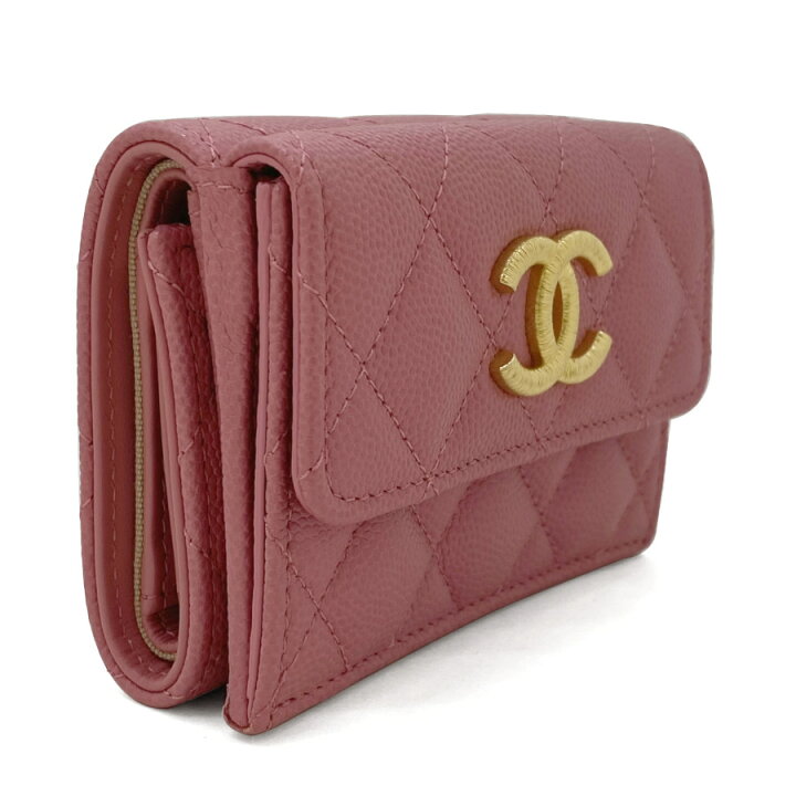 楽天市場】シャネル CHANEL 財布 三つ折り スモール フラップ  
