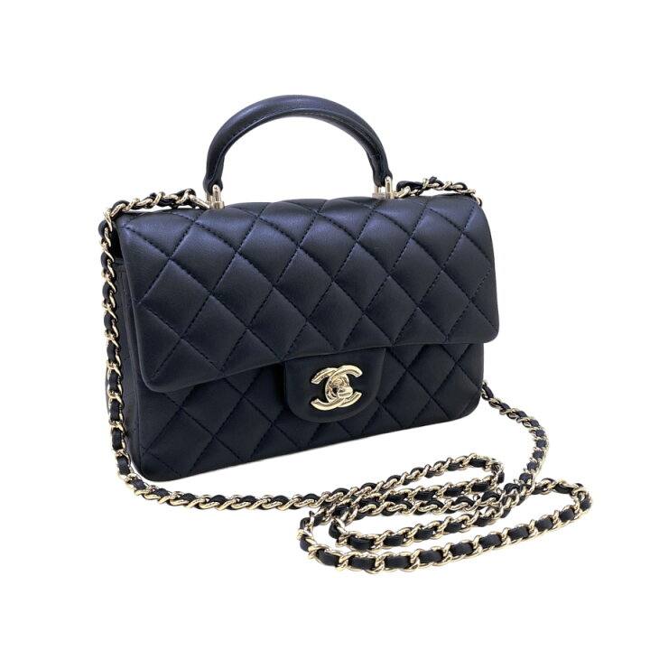 楽天市場】シャネル CHANEL トップハンドル ミニ フラップ バッグ  