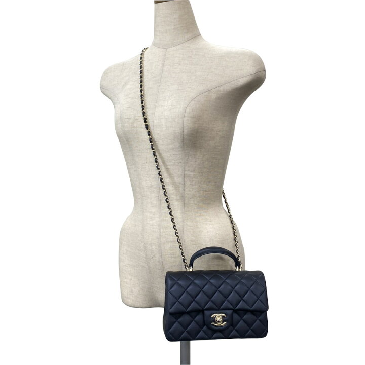 楽天市場】シャネル CHANEL トップハンドル ミニ フラップ バッグ  