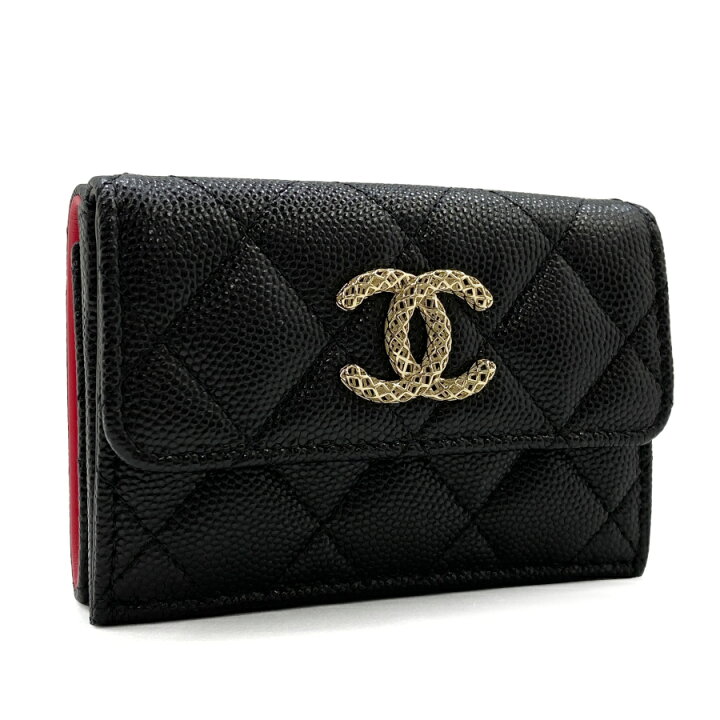 楽天市場】【新品】シャネル CHANEL 財布 三つ折り マトラッセ  