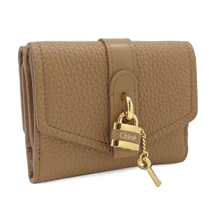 楽天市場】クロエ Chloe 三つ折り 財布 アビー レディース ブラウン  