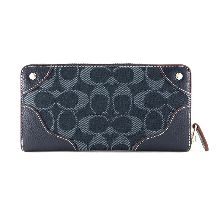 楽天市場】コーチ 長財布 COACH ラウンドファスナー シグネチャー 