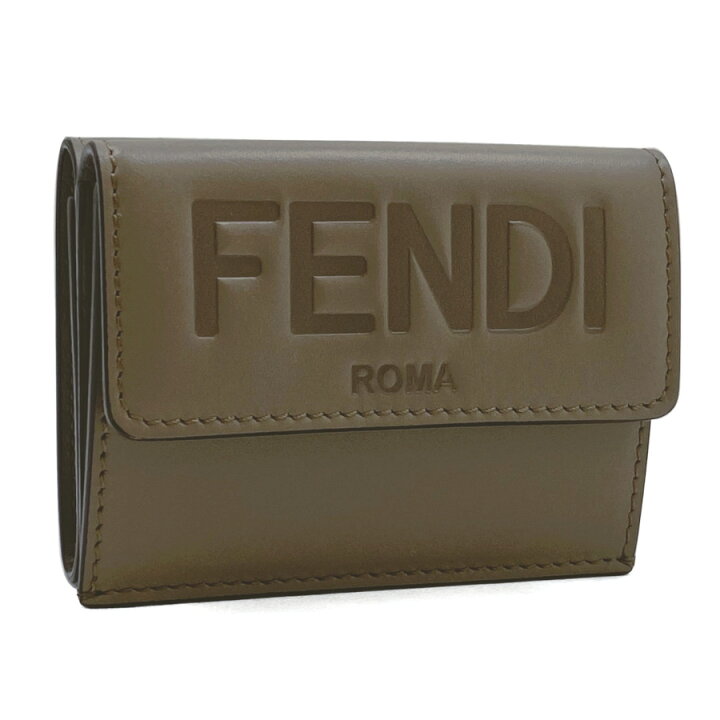 楽天市場】フェンディ FENDI ロゴ マイクロ 三つ折り財布 コンパクト  