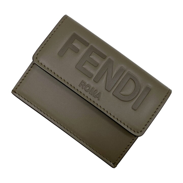 楽天市場】フェンディ FENDI ロゴ マイクロ 三つ折り財布 コンパクト 