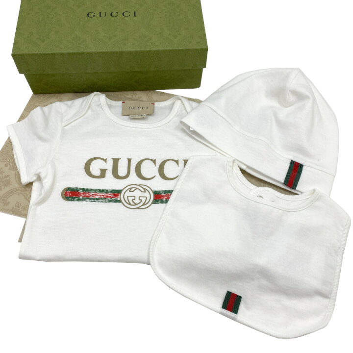 楽天市場】【新品】グッチ GUCCI ベビー GUCCI ロゴ コットン ギフト 