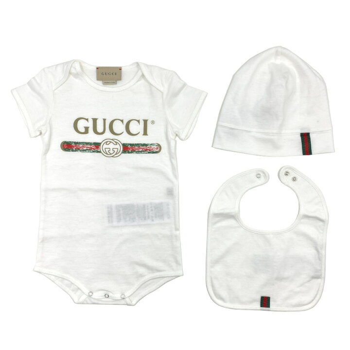 楽天市場】【新品】グッチ GUCCI ベビー GUCCI ロゴ コットン ギフト 