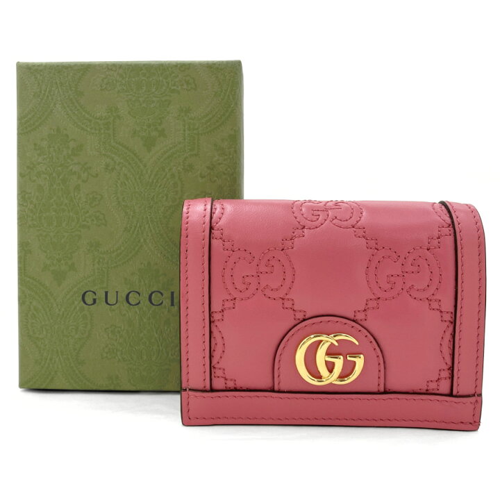 楽天市場】グッチ GUCCI 財布 二つ折り コンパクト GGマトラッセ  