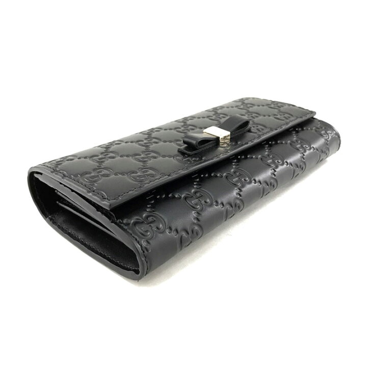 楽天市場】グッチ 長財布 GUCCI 二つ折り フラップ ボウイ BOWY リボン  