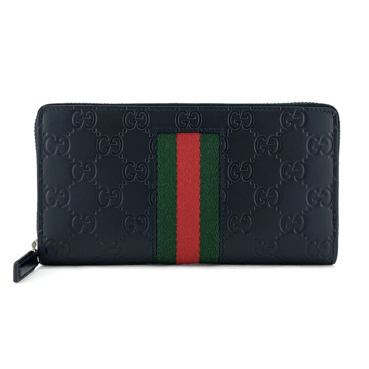 楽天市場】グッチ GUCCI 長財布 ラウンドファスナー シグネチャー 