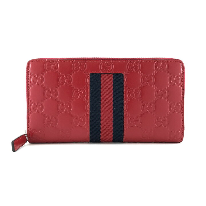 楽天市場】グッチ GUCCI 長財布 ラウンドファスナー シグネチャー 