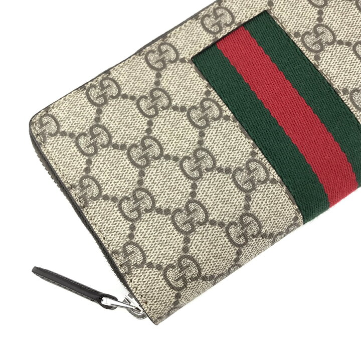 楽天市場】グッチ 長財布 GUCCI ラウンドファスナー ニューウェブ NEW 