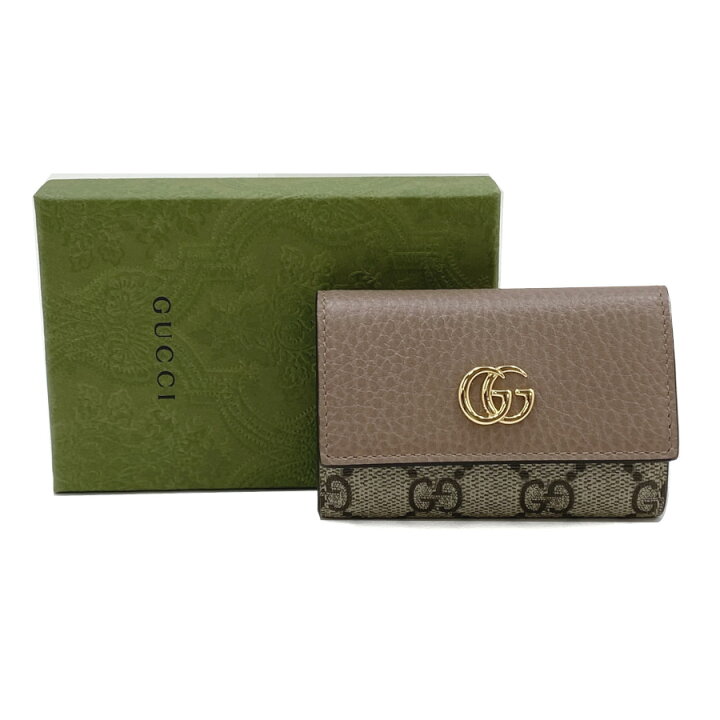 楽天市場】グッチ GUCCI キーケース 6連 キーホルダー GGマーモント 