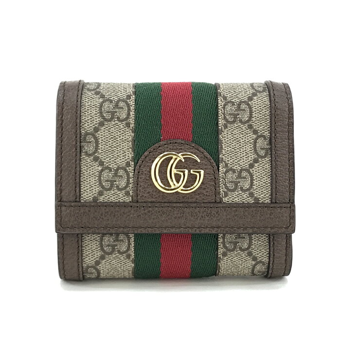 楽天市場】グッチ GUCCI 財布 三つ折り コンパクトウォレット オフィ  