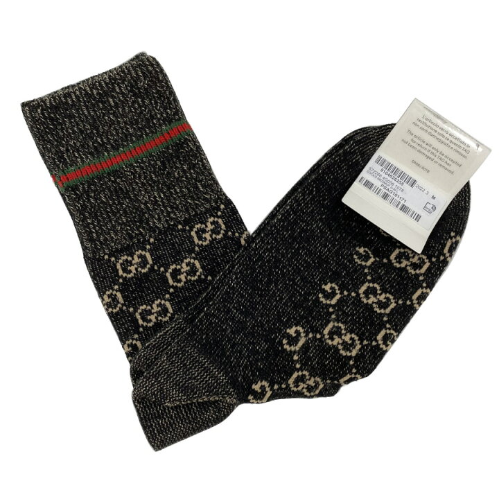 楽天市場】グッチ GUCCI ウェブ GGコットン ソックス 靴下 メンズ M 