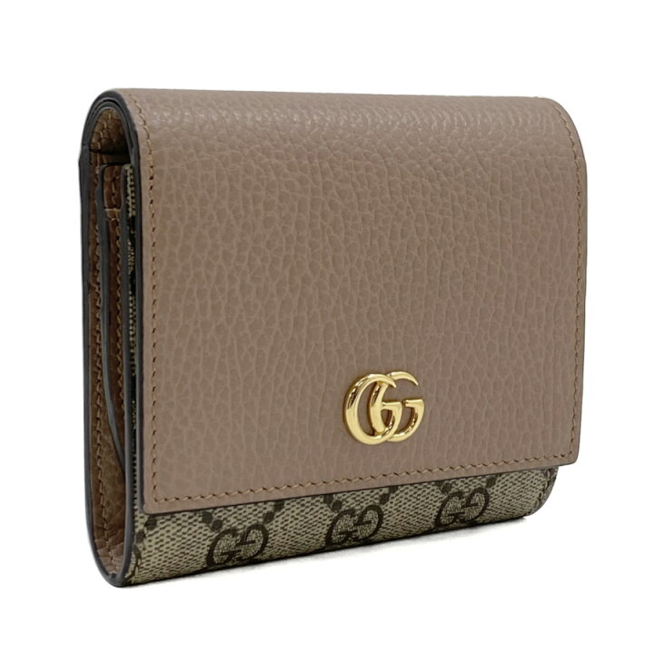 楽天市場】グッチ GUCCI 財布 二つ折り GGマーモント ウォレット  