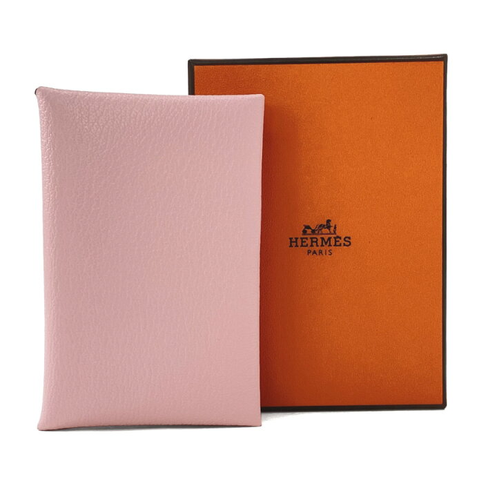 楽天市場】エルメス HERMES カルヴィ シェーブル レザー ローズサクラ 