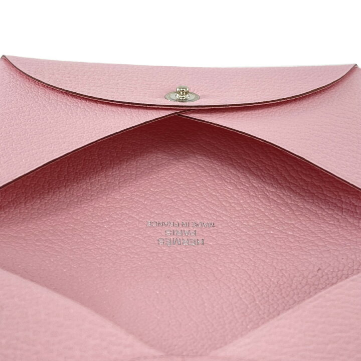 楽天市場】エルメス HERMES カルヴィ シェーブル レザー ローズサクラ  