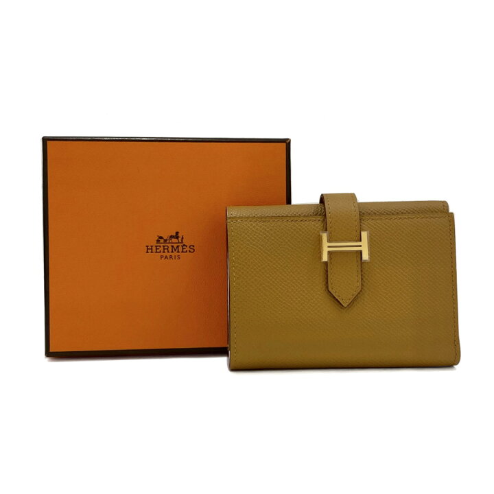 楽天市場】☆U刻印 2022年製☆ エルメス HERMES 財布 三つ折り ベアン 
