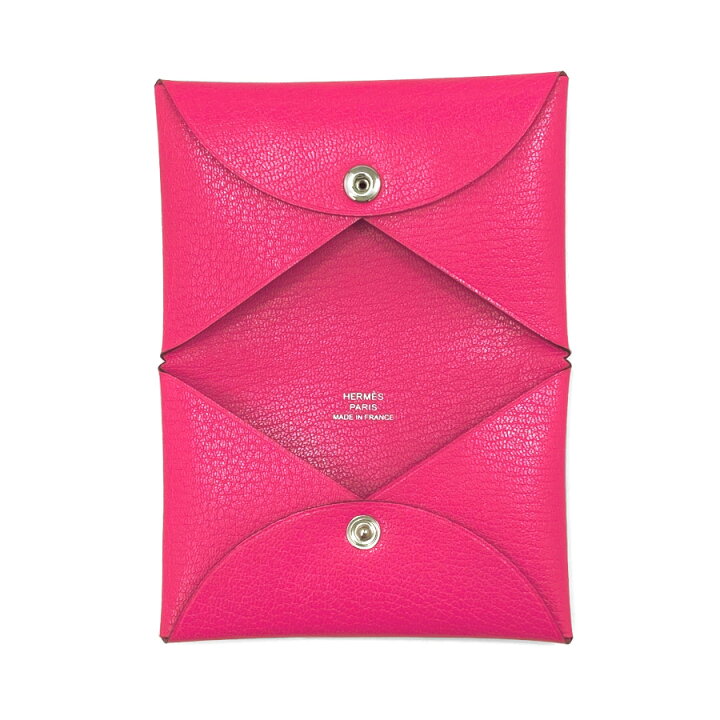 楽天市場】エルメス HERMES カルヴィ シェーブル レザー ローズポップ  