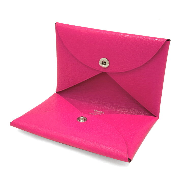 エルメスピンクコインケース革小銭入れ小物財布ミニ財布人気レア  