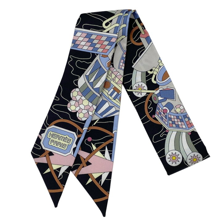 楽天市場】エルメス HERMES Scarf Odyssey twilly オデッセイ ツイリー 