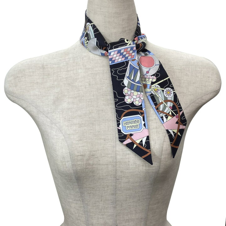 楽天市場】エルメス HERMES Scarf Odyssey twilly オデッセイ ツイリー  