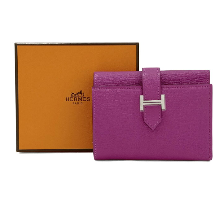 楽天市場】☆U刻印 2022年製☆ エルメス HERMES 財布 三つ折り ベアン  