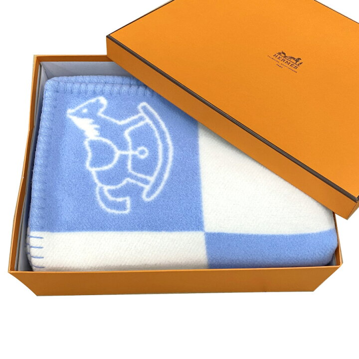 楽天市場】エルメス HERMES 大判 ブランケット おくるみ 赤ちゃん 