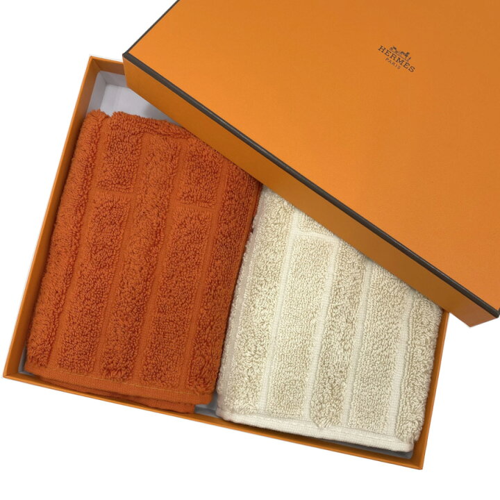 楽天市場】【ギフト用】エルメス HERMES ハンドタオル ラビリンス H 