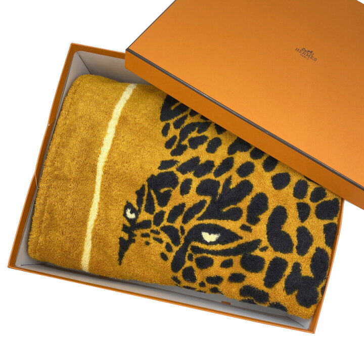 楽天市場】HERMES エルメス ビーチ バス タオル 大判 《チーター 