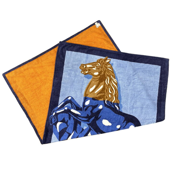 楽天市場】HERMES エルメス ビーチ バス タオル 大判 《シュキュラン  
