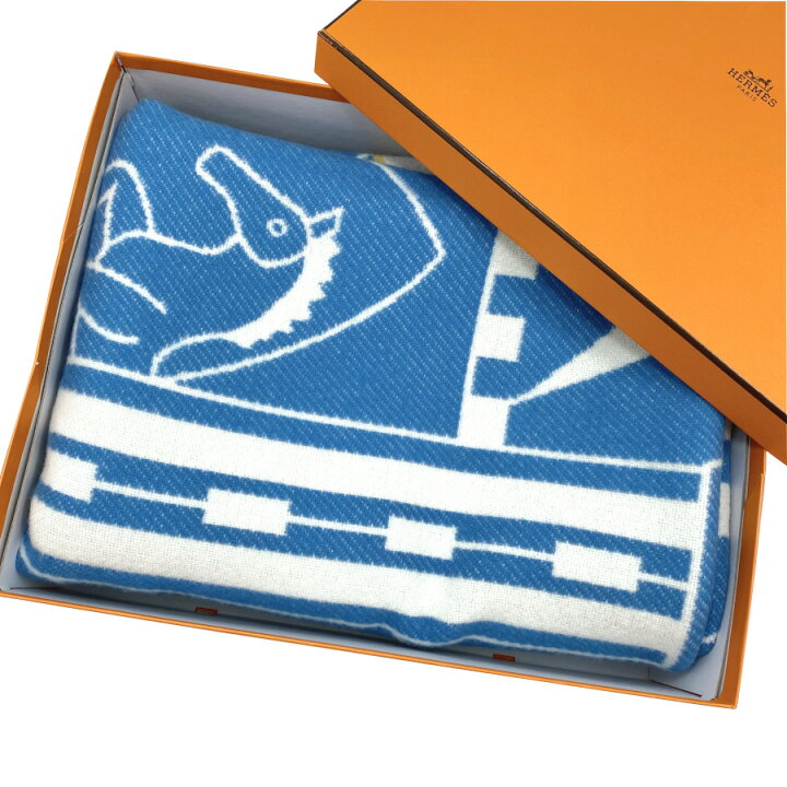 楽天市場】エルメス HERMES 大判 ブランケット おくるみ 赤ちゃん 