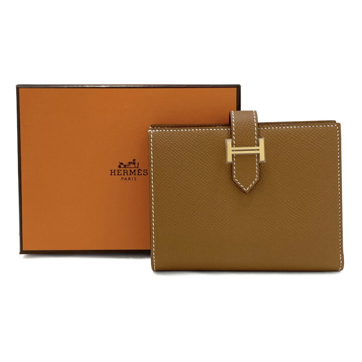 楽天市場】☆U刻印 2022年製☆ エルメス HERMES 財布 二つ折り ミニ  