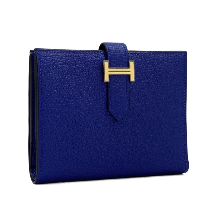 楽天市場】☆2022年製 U刻印☆ エルメス HERMES 財布 二つ折り ミニ 