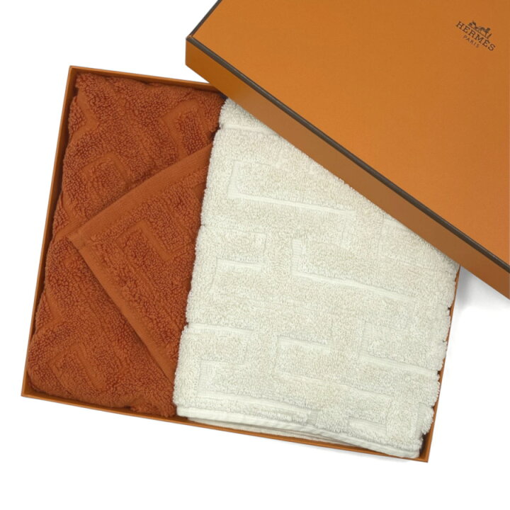 楽天市場】☆ラッピング無料☆ ギフト用 エルメス HERMES タオルセット  