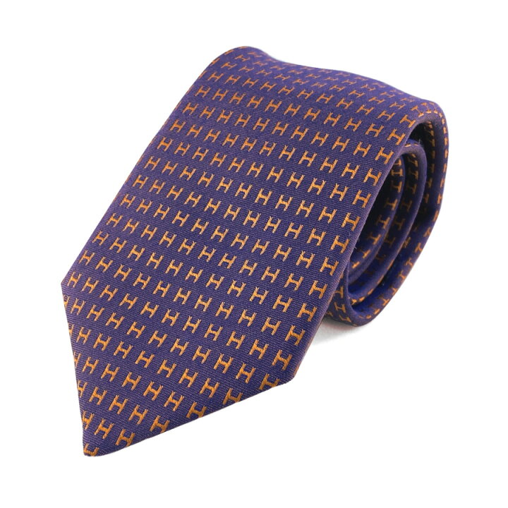 楽天市場】【新品】エルメス HERMES ネクタイ 《 ファソネH 》 7cm H  