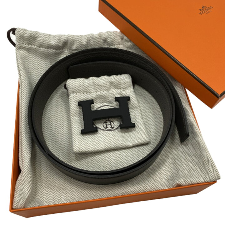 楽天市場】【新品】エルメス HERMES リバーシブルベルト Hバックル 