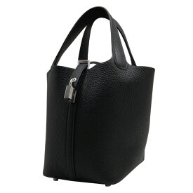 【新品】 エルメス HERMES ハンドバッグ ピコタンロックPM Picotin Lock トリヨンクレマンス Taurillon Clemence ノワール ブラック 黒 Noir シルバー金具