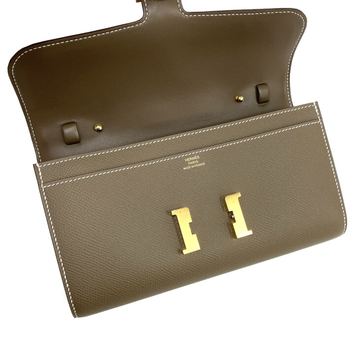 楽天市場】【新品】W刻印（2024年製造）エルメス HERMES 長財布 コン 