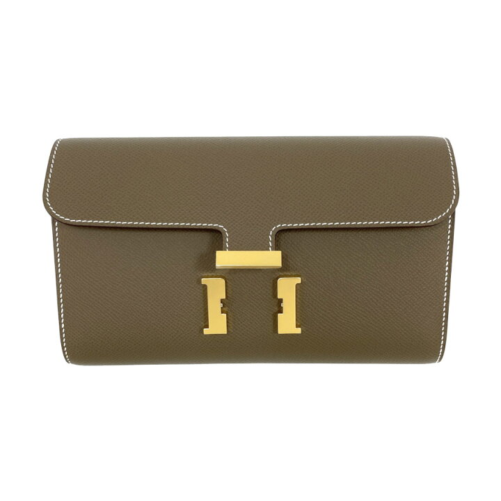楽天市場】【新品】W刻印（2024年製造）エルメス HERMES 長財布 コン 