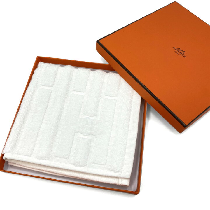 楽天市場】エルメス HERMES ハンドタオル カレタオル ラビリンス 