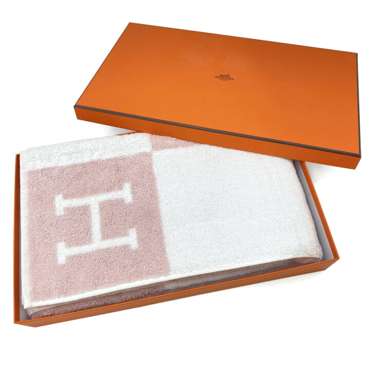 楽天市場】エルメス HERMES 大判 バスタオル タオルケット フェイス 