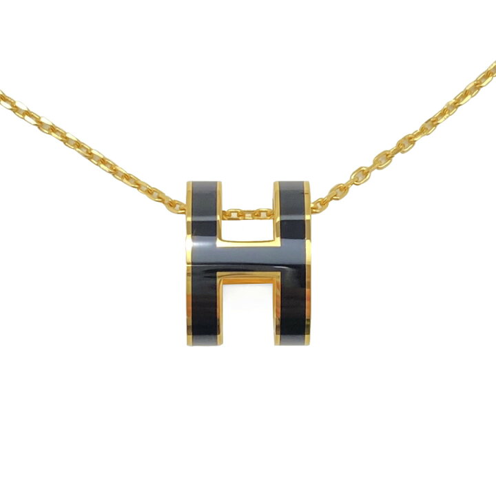 楽天市場】エルメス HERMES ネックレス ポップアッシュ H ロゴ 