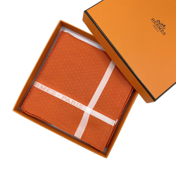 楽天市場】エルメス HERMES ハンカチーフ ハンカチ ジャカード H 