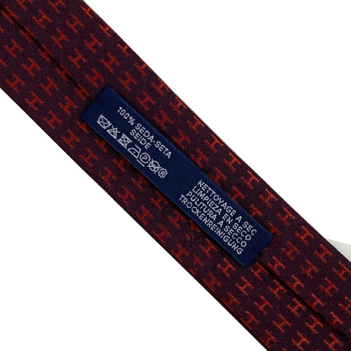 楽天市場】【新品】 エルメス HERMES ネクタイ H織りタイ バイカラー  