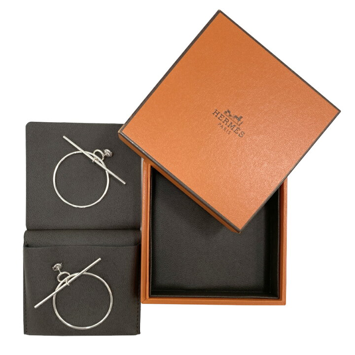 楽天市場】【新品】エルメス HERMES ピアス《 LOOP MM 》Loop earrings 