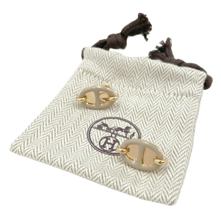 楽天市場】【新品】エルメス HERMES ピアス《 ミニ・マイヨン 》ピンク  
