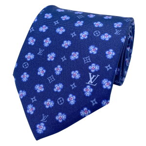 �y�V�i�z���C���B�g�� LOUIS VUITTON �l�N�^�C�E���B���B�G���k �X�E�B���O 8CM �V���N 100% BLUE �u���[ �� �M�t�g �v���[���g �j�� �����Y M78028